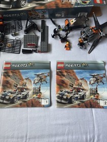 LEGO Agents Misson 5 Turbocar Chase 8634 Missing Pieces Original Box And Manual