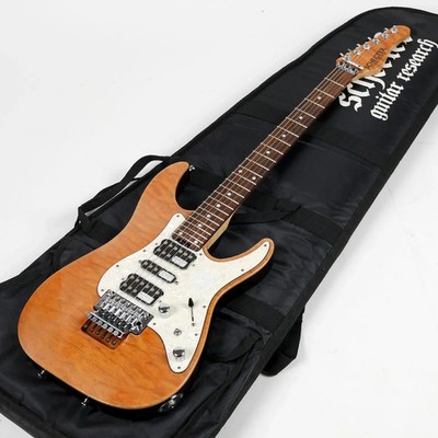 [SCHECTER] SD-2-24-AL Maple+Alder body Amber w/Soft case Used Shipping From JPN