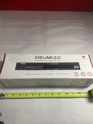 New Sealed CHI Lava 2.0 1 inch Flat Iron - Black Slight Damaged Box From Storage