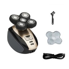 4D Rotary Electric Shaver Rechargeable Bald Head Shaver Beard Trimmer