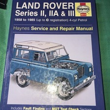 Haynes 0314 Land Rover Series II,II A & III Repair Manual LOT Y