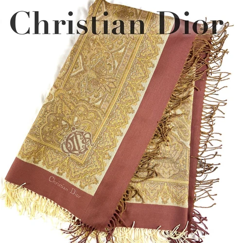 Authentique écharpe motif emblème logo Christian Dior 124 x 124 cm du Japon