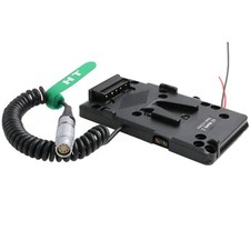 V-Mount Battery Plate Power for ARRI Alexa Mini LF Alexa 35 Amira 8Pin Coiled
