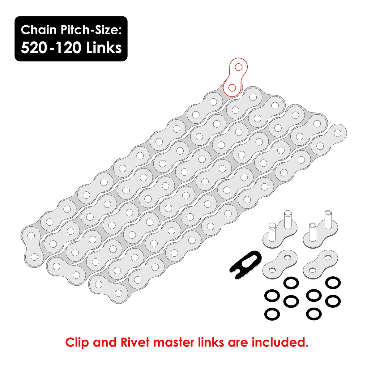 かっしー A1 ACCESSORY 116 Cam Chain For KAWASAKI ZX-6R NINJA, ZX-6R