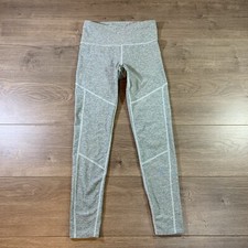 Joy Lab High Rise 7/8 Pocket Cozy Spacedye Leggings Heather Teal Green Blue