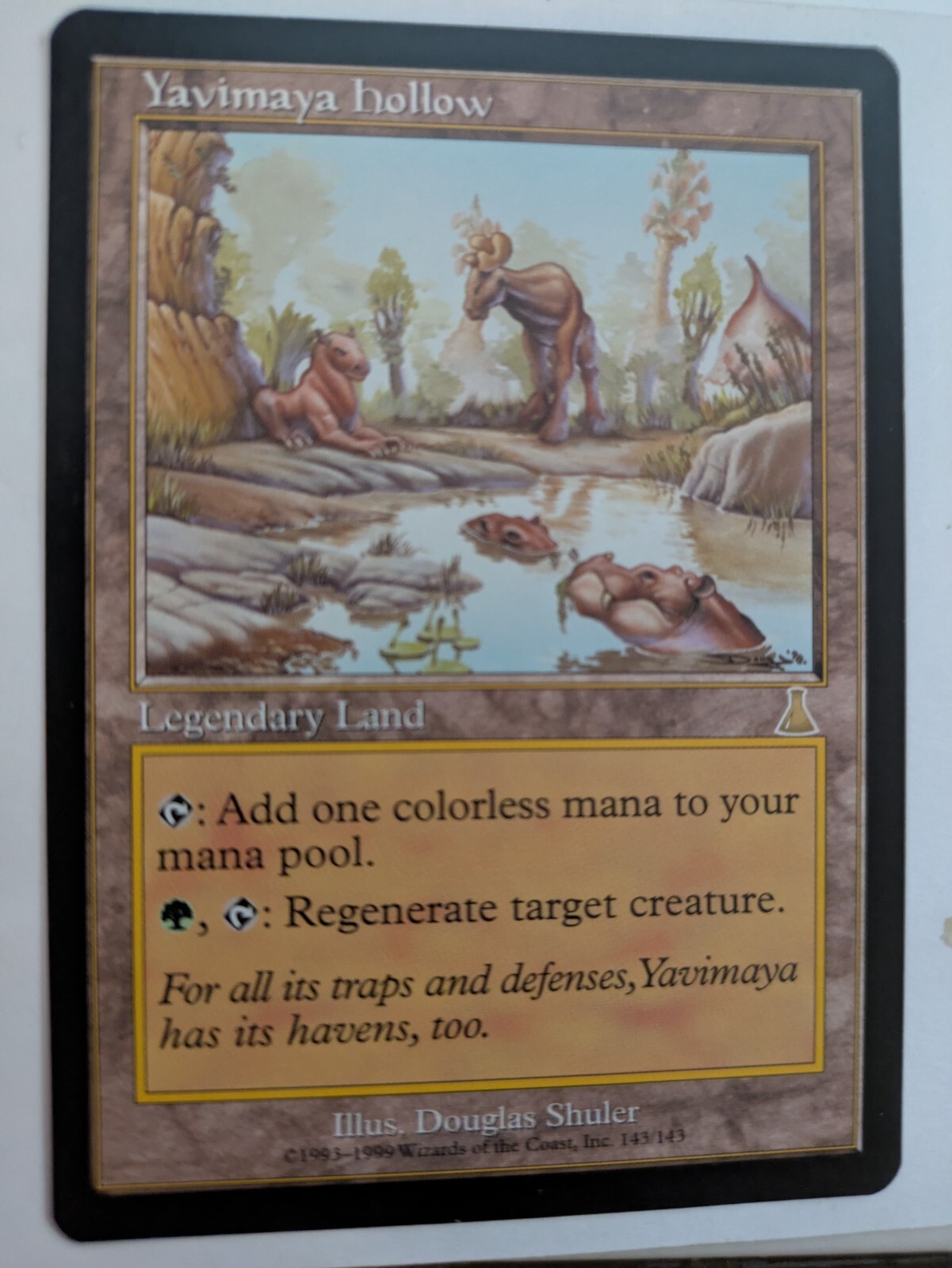 Yavimaya Hollow Urza's Destiny MTG NM Free shipping with tracking