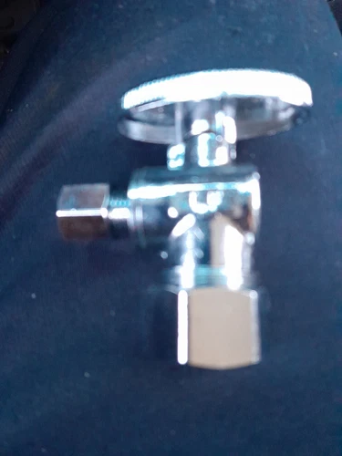 Jones Stephens S10317 5/8 OD X 1/4 OD 1/4 Angle Supply Stop CHROME New - Picture 2 of 4