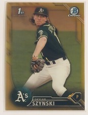 Skylar Szynski 2016 Bowman Chrome 1st Gold Refractor 41/50 Oakland Athletics A’s