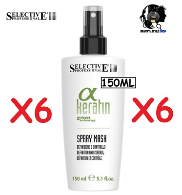 6X SELECTIVE α KERATIN SPRAY MASK 150ML PROFESSIONAL RINSELESS MASK