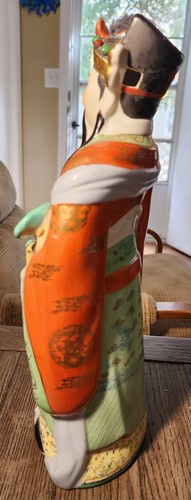 OLD VINTAGE CA 1940 FU LUXING STELLAR GOD OF HAPPINESS PORCELAIN STATUE - Picture 4 of 23