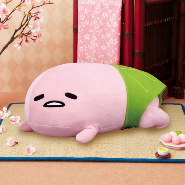 furyu Gudetama glutinous sakura mochi BIG stuffed Soft plush sanrio Japan