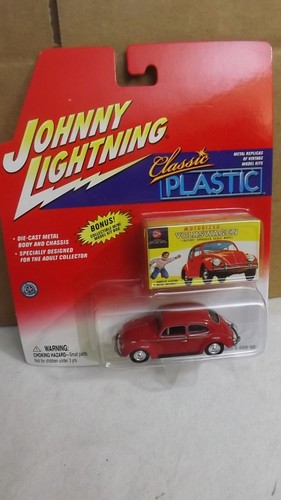 Johnny Lightning Classic Kunststoff 1966 VW Käfer & Mini Modellbausatz Box 1/64 Maßstab