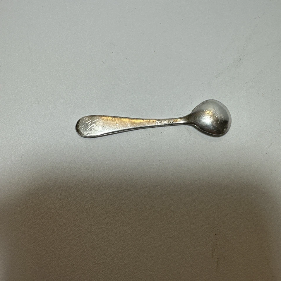 Cucharón mostaza de plata esterlina Old Colony nuevo de Gorham hecho a medida 4 1/4" Foto 2 de 3