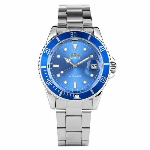 Winner Herren Automatikuhr Skelett Edelstahl Selbstaufziehende Armbanduhr - Bild 16 von 17