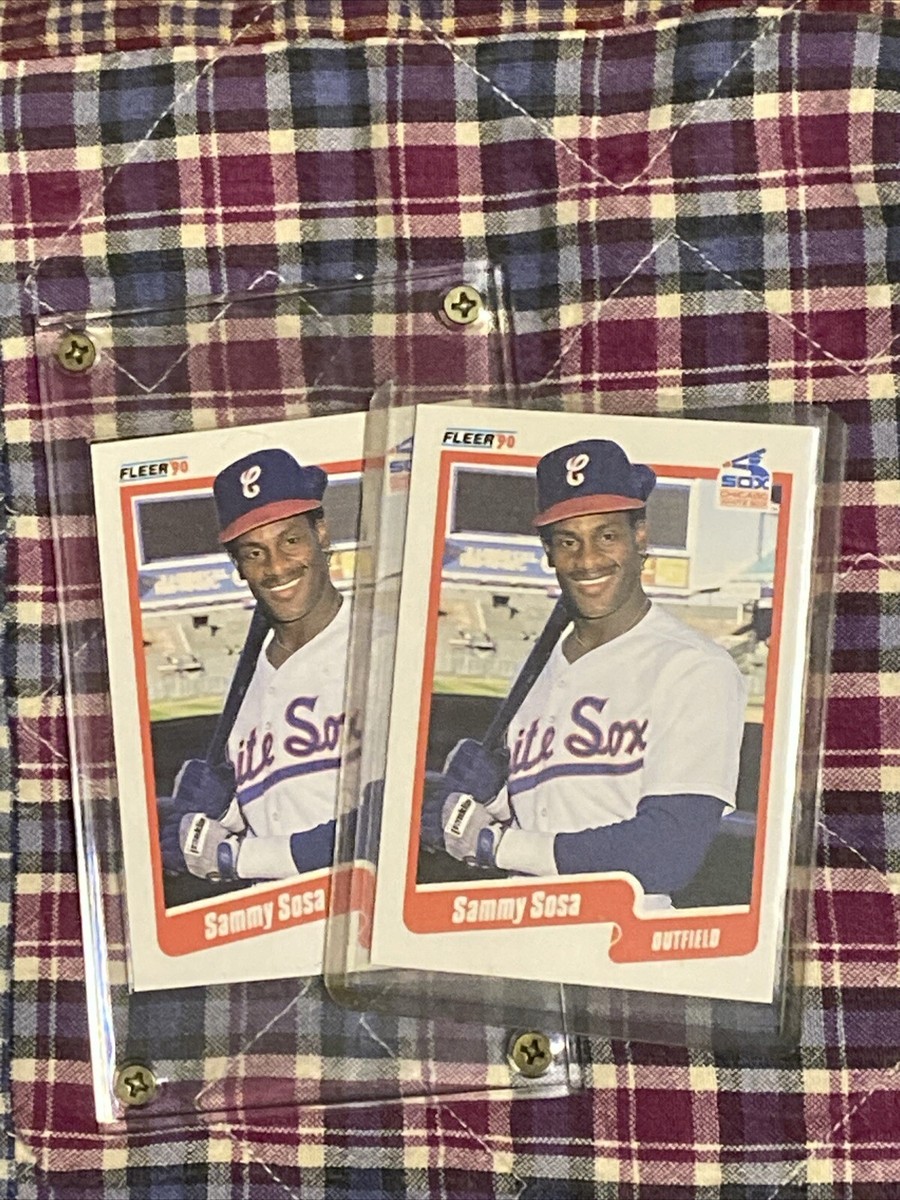 Sammy Sosa Fleer 1990 #548 *Rookie Card* *DOB ERROR