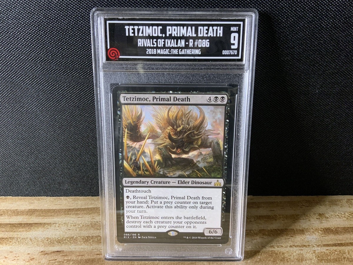 TCCG 9 Mint TETZIMOC, PRIMAL DEATH mtg Rivals of Ixalan Rare