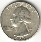 USA - 1962D - Washington ¼ $ - Silver Eagle - #15763RG