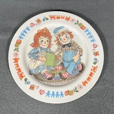 Vintage Raggedy Ann And Andy Child s Plate Bobbs Merrill Co. Oneida Deluxe 1969