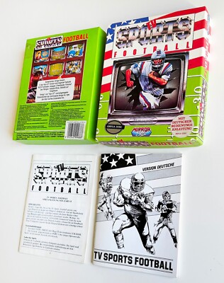 AMIGA   TV Sports Football   cinemaware - BOXED / OVP   Commodore game [NO DISK]