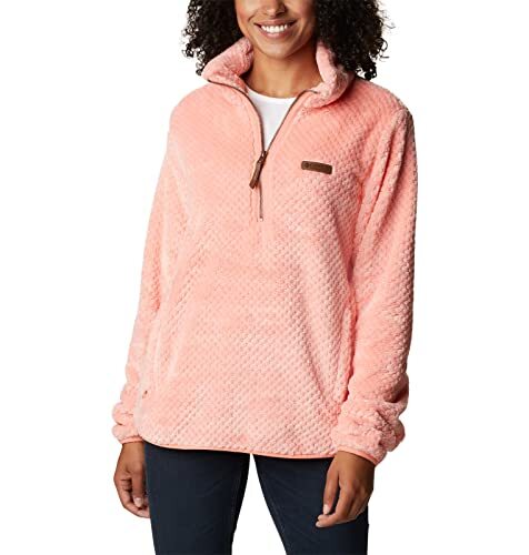 Columbia Fire Side Sherpa 1/4 Zip Women's, Chalk / Large