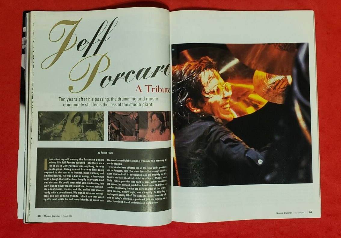 Collectors Celebrity Owned 8A Drum Sticks "Jeff Porcaro" MINT Clean