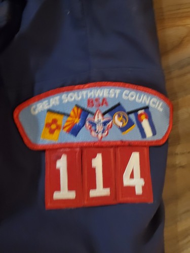Boy Scouts Of America Blue Uniform Shirt Youth MED Short Sleeve- Patches & Pins - Picture 4 of 8