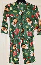 NWT Girls Boys Kids Buddy the Elf Christmas Pajamas Set Sz 4 OMG SANTA Sleepwear