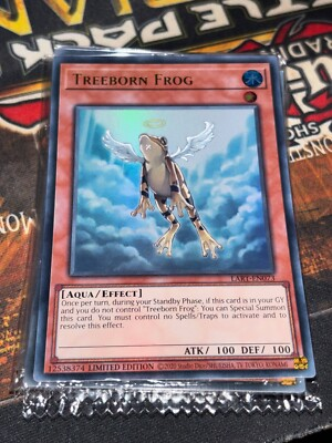 #ad YUGIOH *EURO* Treeborn Frog LART EN073 Ultra Rare NM LOST ART SEALED $7.85