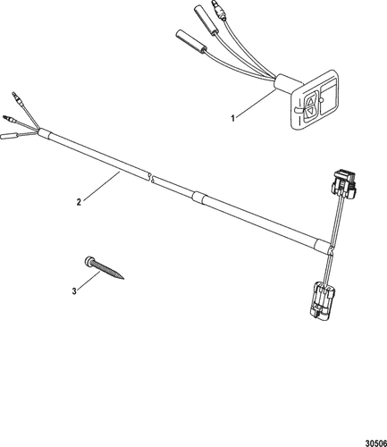 Mercury Mercruiser Quicksilver Transom Mount Trim Switch Kit OEM PN 87-815200A02 - Picture 3 of 6