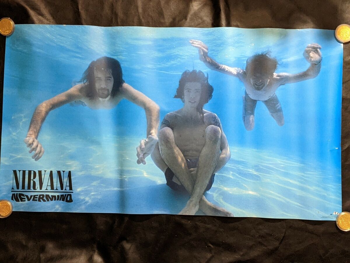 1992 Nirvana Nevermind US ORG Geffen Records Promo Poster 1992 Nirvana Nevermind US ORG Geffen Records Promo Poster