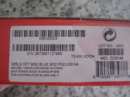 Microsoft Wireless Optical Scroll Mouse Blue Left or Right Hand K80-00004 NEW - Picture 17 of 17
