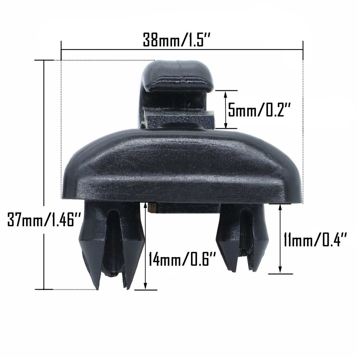 2 pezzi clip per visiera parasole per auto grigio gancio interno