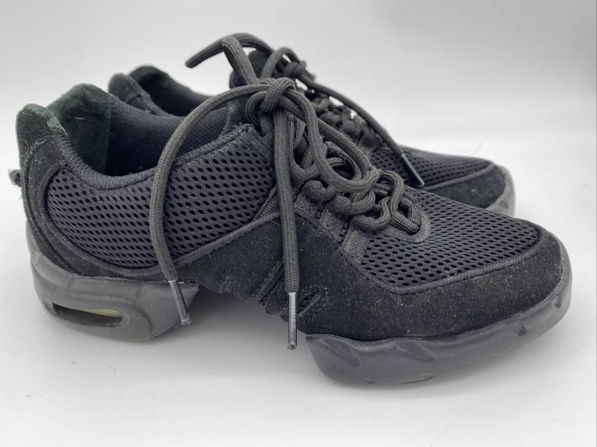 Bloch Boost Dance Shoes Sneakers Black Split Sole Jazz Hip Hop Women s Size 8.5