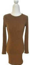 Forever 21 Long Sleeve Knee Length Stretch Body Con
