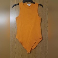 Topshop Orange Bodysuit Size 8-10