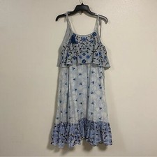 Anthropologie Let Me Be Alasdair Embroidered Maxi Dress Size Small