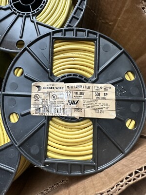 Encore Wire Copper Wire, Yellow 187100806400