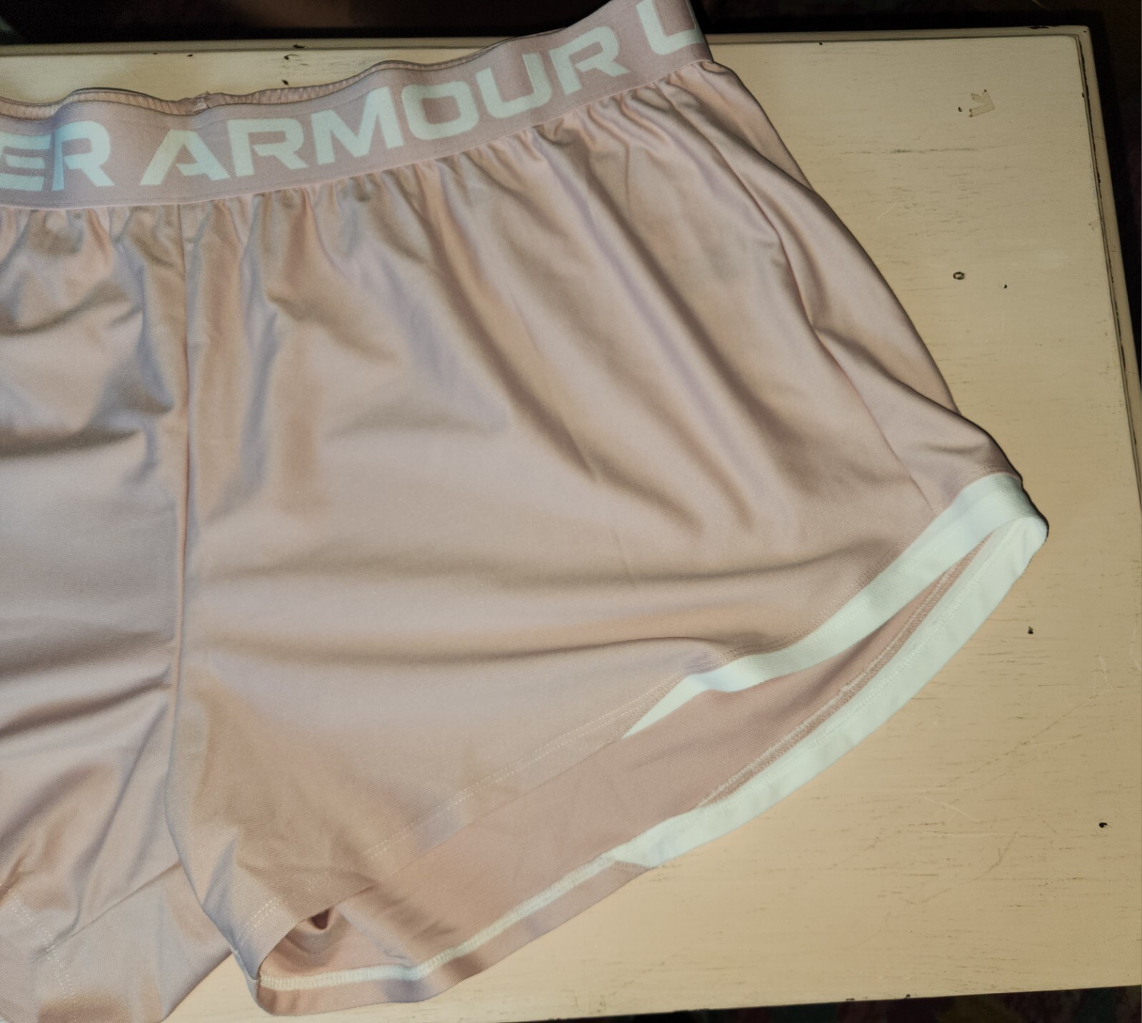 Women's Under Armour Sz 3x Play Up 2.0 Pink Athletic Shorts NWT  thumbnail 2