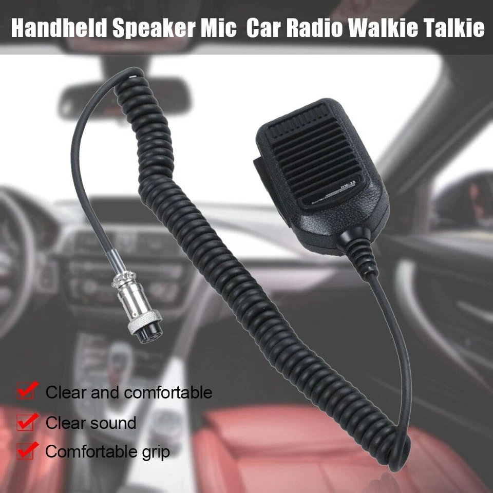 8 Pin Kunststoff Handlautsprecher Mikrofon Autoradio Elektro Walkie Talkie für ICOM HM36 - Bild 3 von 4