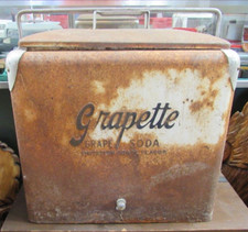 Large Retro Vintage Grapette Soda Cooler Ice Chest 17