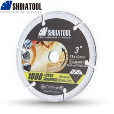 3"/75mm Diamond Cut-off Wheel Cutting Dics For Steel Tube Iron Rebar Saw Blade
