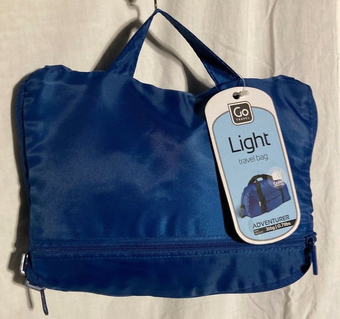 Go Travel Lite Foldable Adventurer Travel Duffel Bag - Blue Go Travel Lite Foldable Adventurer Travel Duffel Bag - Blue