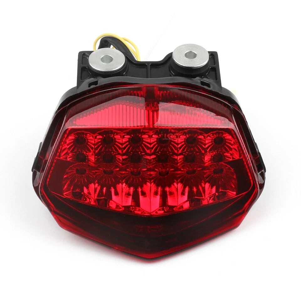 Luz trasera LED señal de giro de freno para Kawasaki NINJA EX250 ZX 250R 2008-2012 rojo E Foto 2 de 3