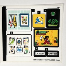 LEGO STICKER SHEET 60291 Family House Stickers Decals City Town Building