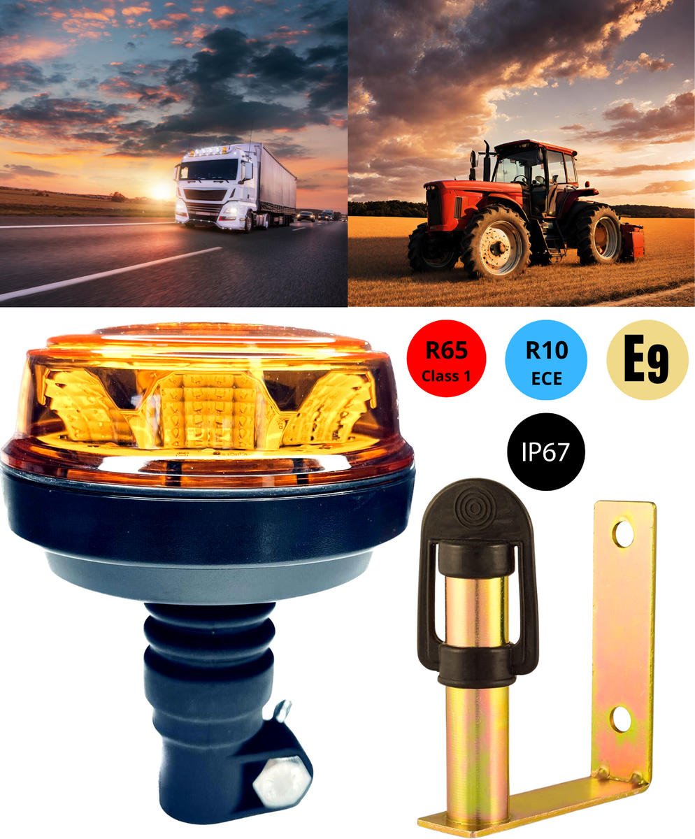 2x Luci Rotonde Con 4 Modelli Flash LED 12V 24V ECE R65 R10 E9 - Foto 8