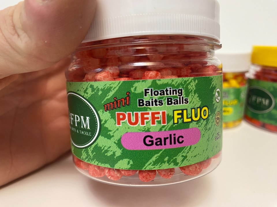 2 Puffi Fluo 6mm Pour Pêche à La Carpe - Appât Feeder Pâte à Buse Orange