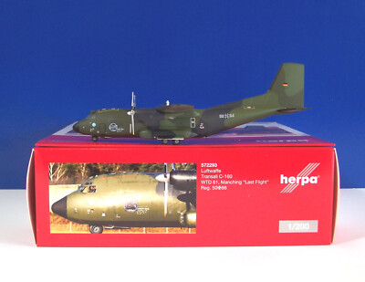 Herpa WINGS 572293 - Luftwaffe Transall C-160  Last Flight  Manching - 1:200