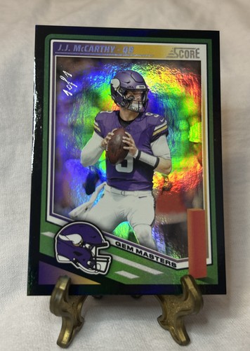 J.J. McCarthy [Gem Master] #291 2025 Panini Score card