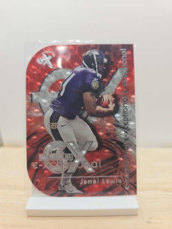 2000 Fleer EX E-exceptional Die Cut jamal Lewis Rookie card Ravens