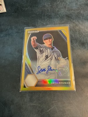 2021 Panini Prizm Draft Picks - Seth Shuman #PDP208 Gold Prizm Autographs /10...